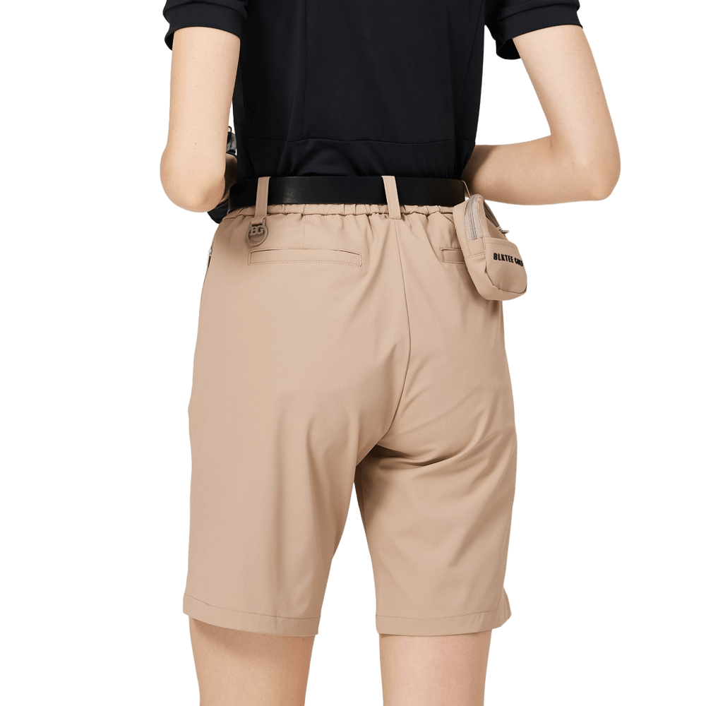 BLKTEE loose elastic shorts for women (khaki)