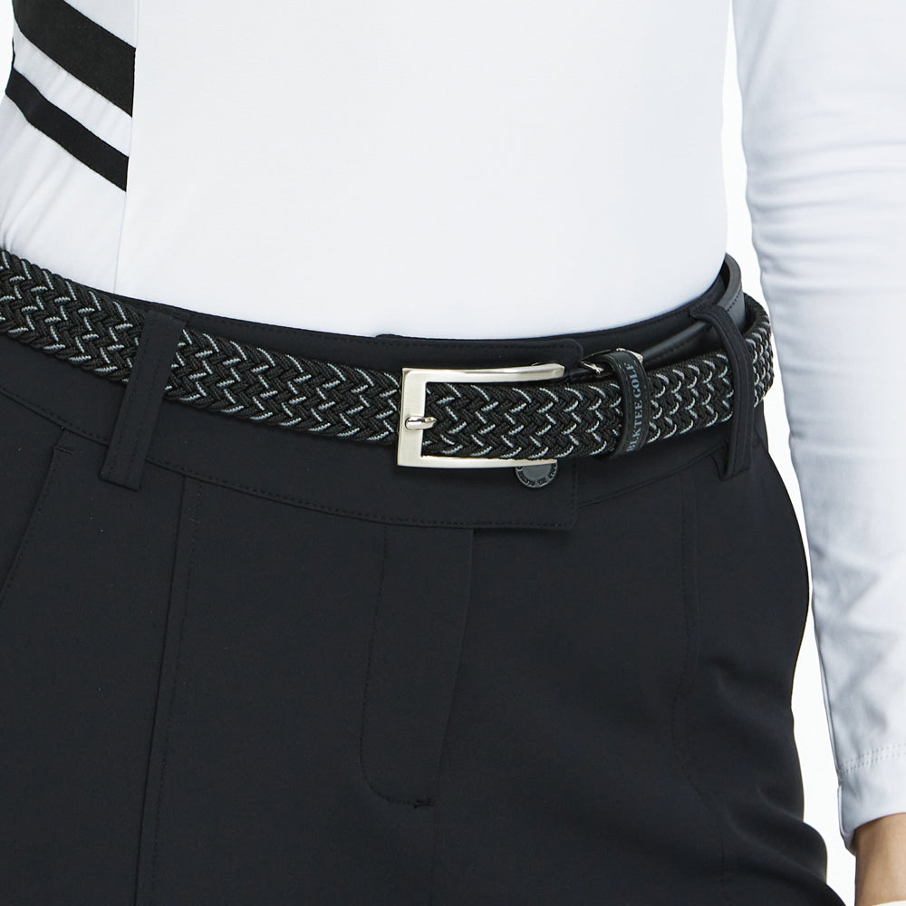 BLKTEE女彈性編織運動腰帶(黑)