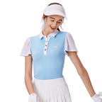 BLKTEE女透氣雪紡短袖(淺藍)