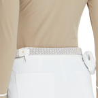 BLKTEE女彈性編織運動腰帶(白)