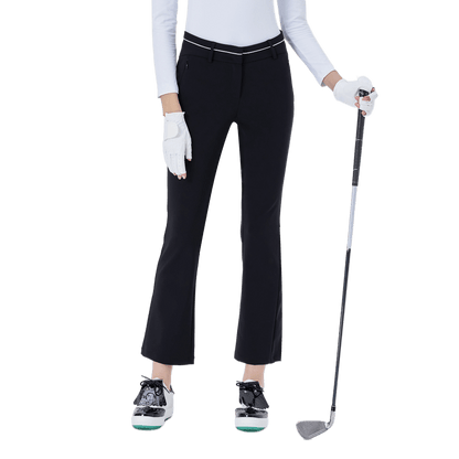 GoPlayer Women's High Waist Elastic Golf Pants (Black)