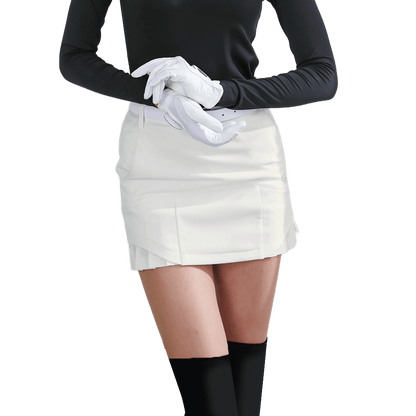 GoPlayer Women's Elastic Waist Golf Skirt 