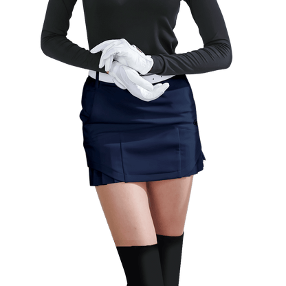 GoPlayer Women's Elastic Waist Golf Skirt 