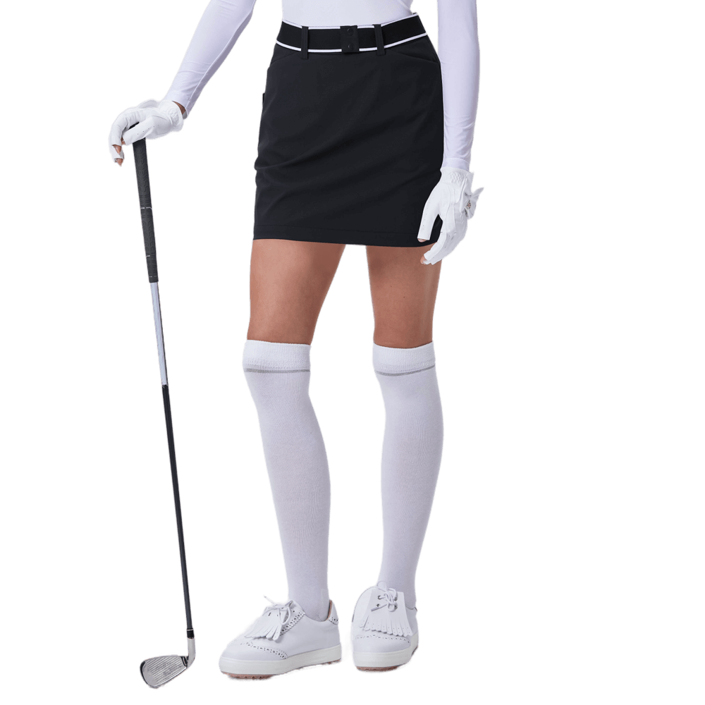 GoPlayer Women's Golf Belt Hip Skirt (Black)