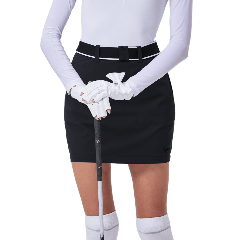 GoPlayer Women's Golf Belt Hip Skirt (Black)