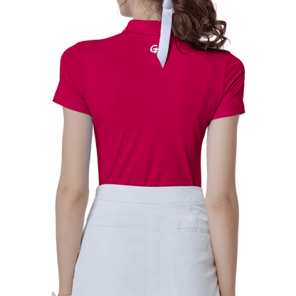 GoPlayer Women's Elastic Breathable Short Sleeve Top (Red)