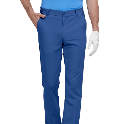 GoPlayer Men's Elastic Waist Golf Pants (Grey Blue)