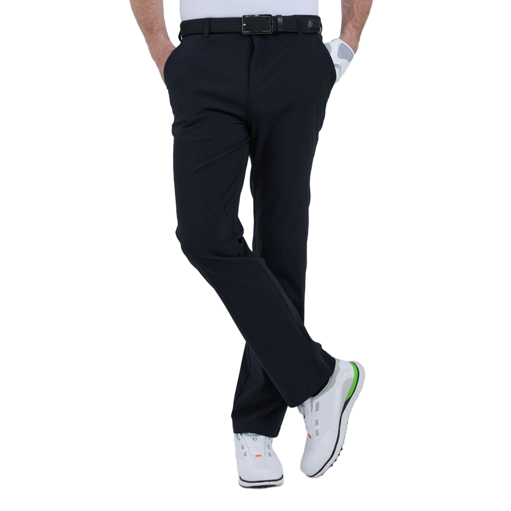 GoPlayer Men's Perforated Breathable Golf Trousers (Black)