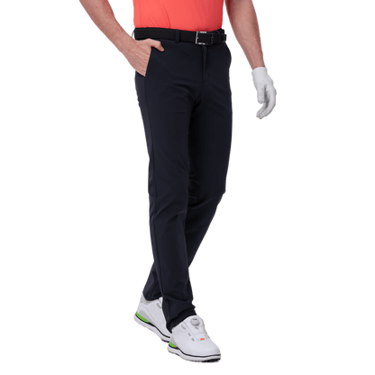 GoPlayer Men's Super Elastic Perforated Golf Trousers (Black) 2024