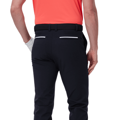 GoPlayer Men's Super Elastic Perforated Golf Trousers (Black) 2024