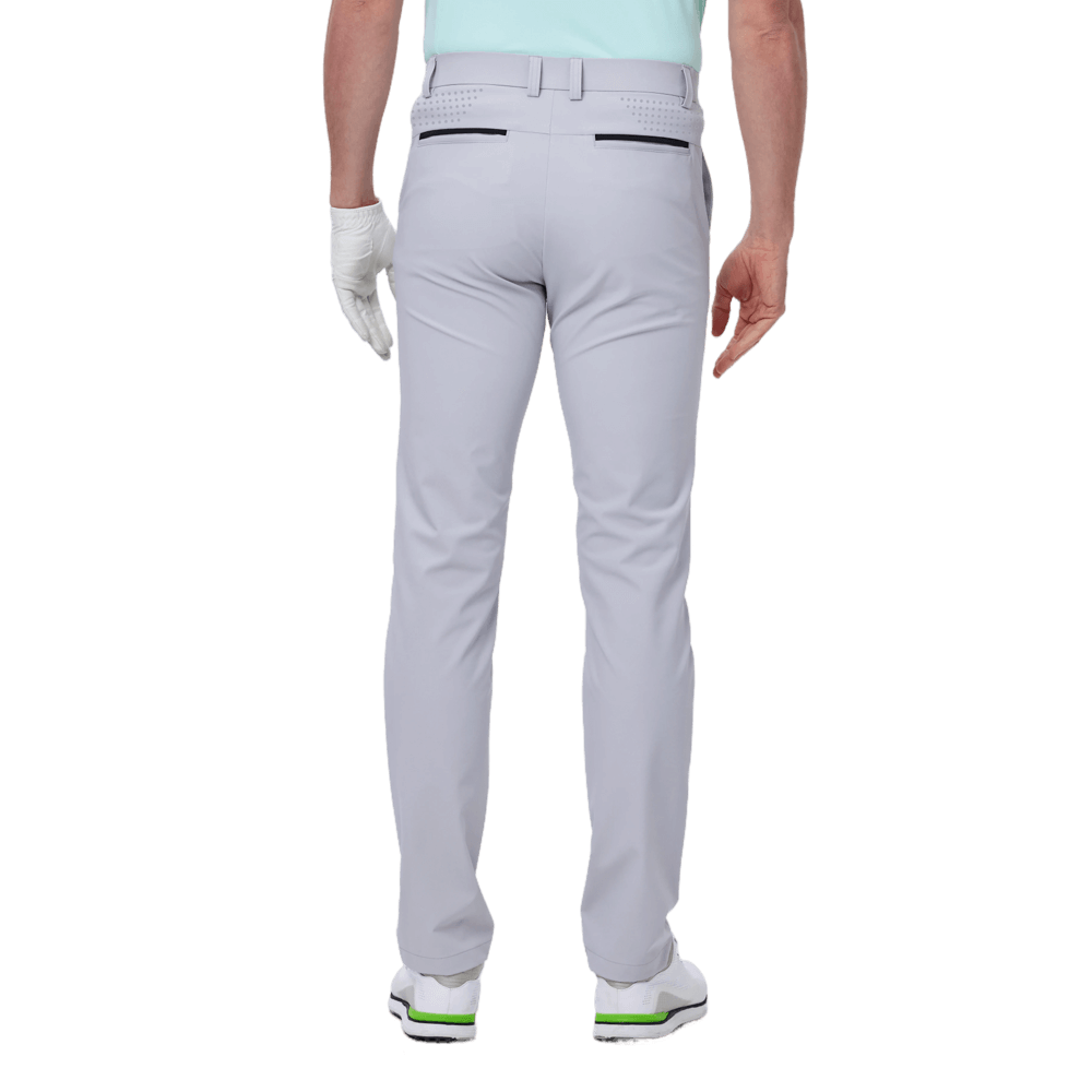 GoPlayer Men's Super Elastic Perforated Golf Trousers (Light Gray) 2024