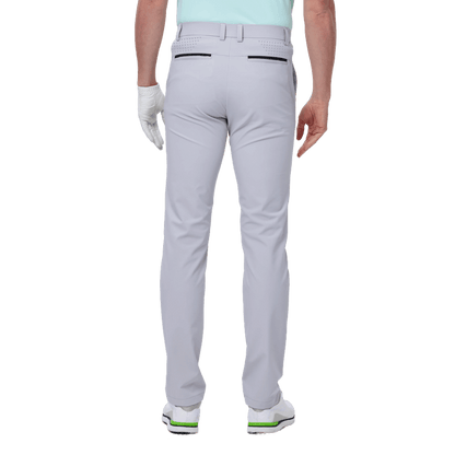 GoPlayer Men's Super Elastic Perforated Golf Trousers (Light Gray) 2024