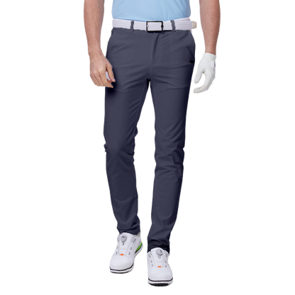 GoPlayer Men's Super Elastic Perforated Golf Trousers (Blue Gray) 2024