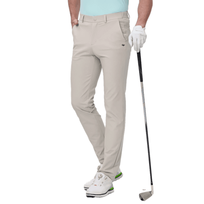 GoPlayer Men's Super Elastic Perforated Golf Trousers (White) 2024