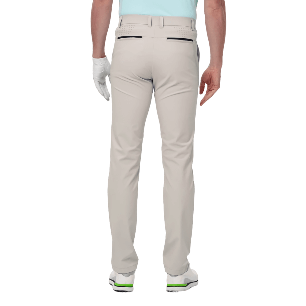 GoPlayer Men's Super Elastic Perforated Golf Trousers (White) 2024