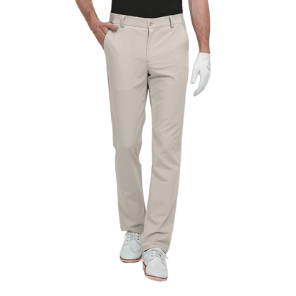 GoPlayer Men's Super Elastic Perforated Golf Trousers (White) 2024