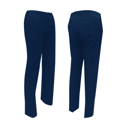 GoPlayer Men's Elastic Waist Golf Pants (Dark Blue)