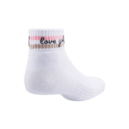 GoPlayer women's golf thick-soled bamboo charcoal socks (white powder)