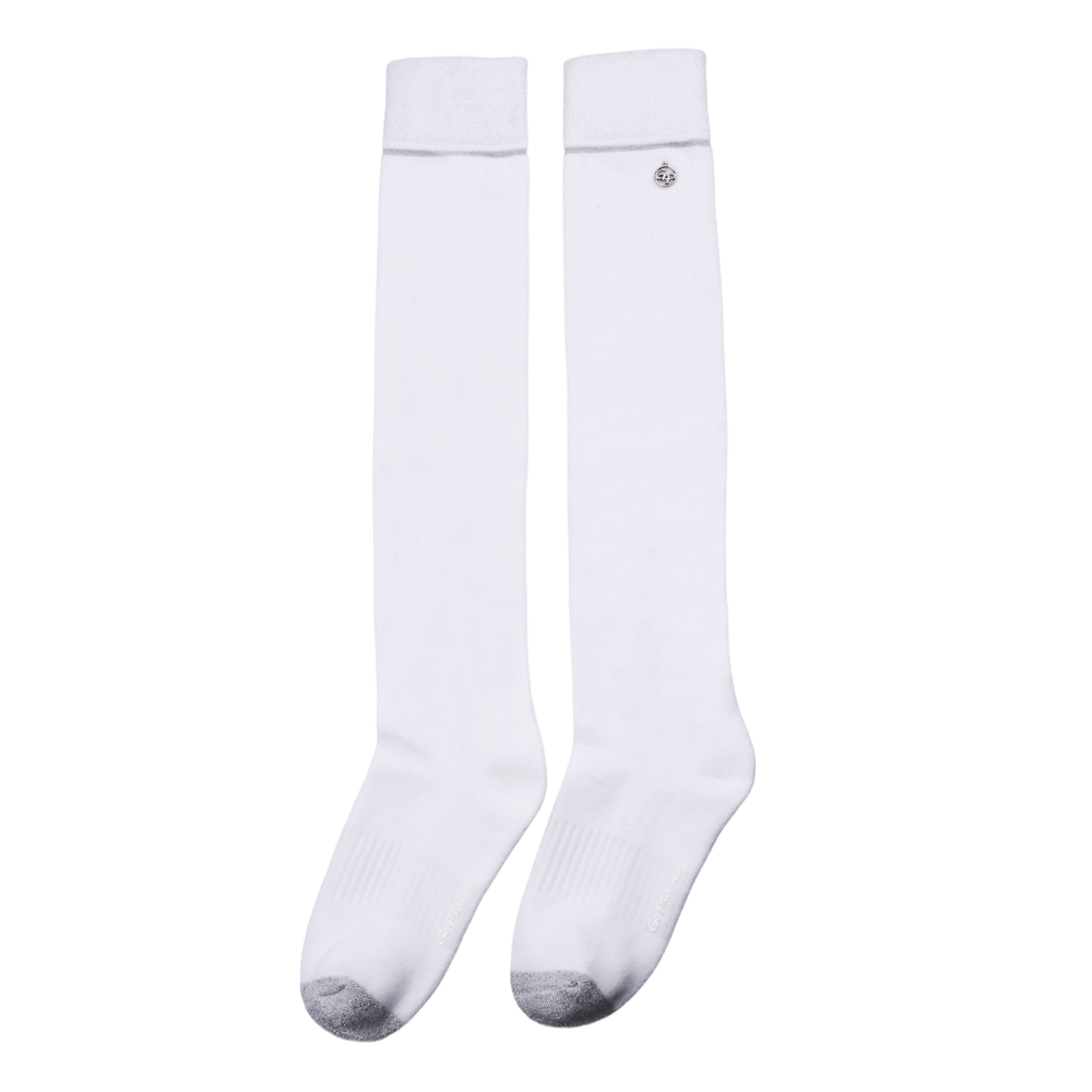 GoPlayer Women's Golf Knee Socks (Silver)