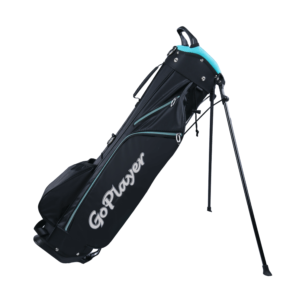 GoPlayer golf lightweight tripod bag (black and light blue)