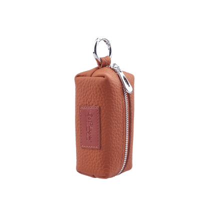 GoPlayer Golf Genuine Leather Ball Bag (Coffee)