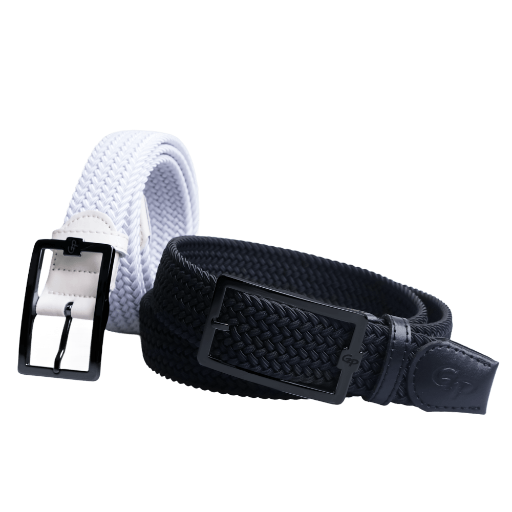 GoPlayer men's golf elastic belt (white)