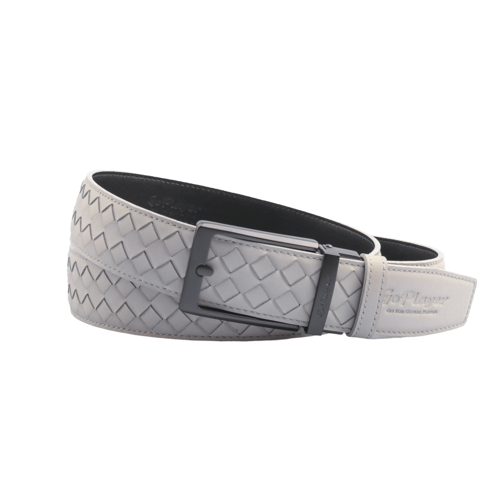 GoPlayer woven calfskin belt (off-white)