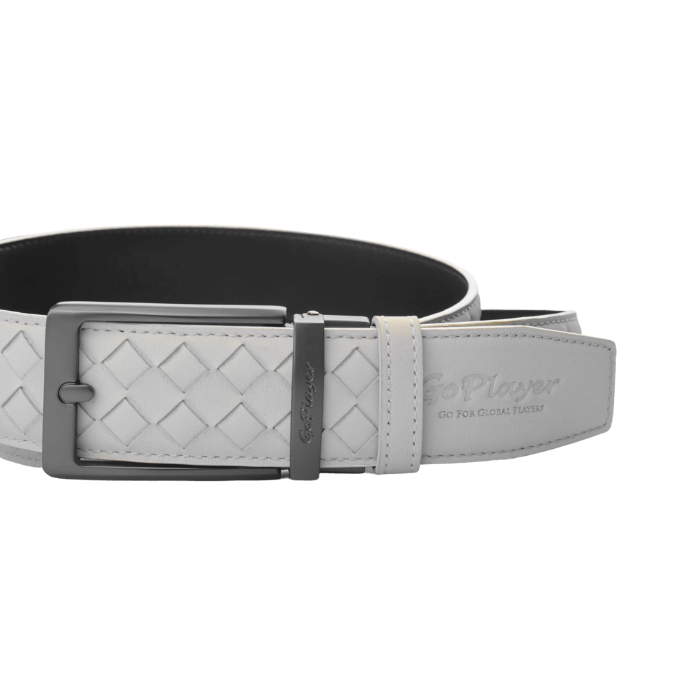 GoPlayer woven calfskin belt (off-white)