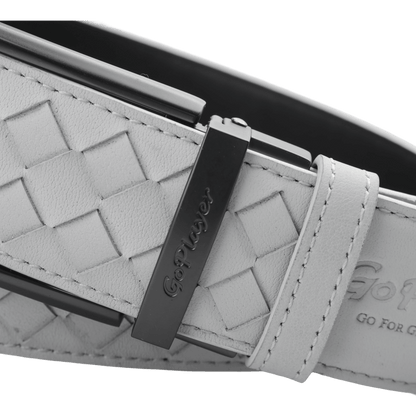 GoPlayer woven calfskin belt (off-white)