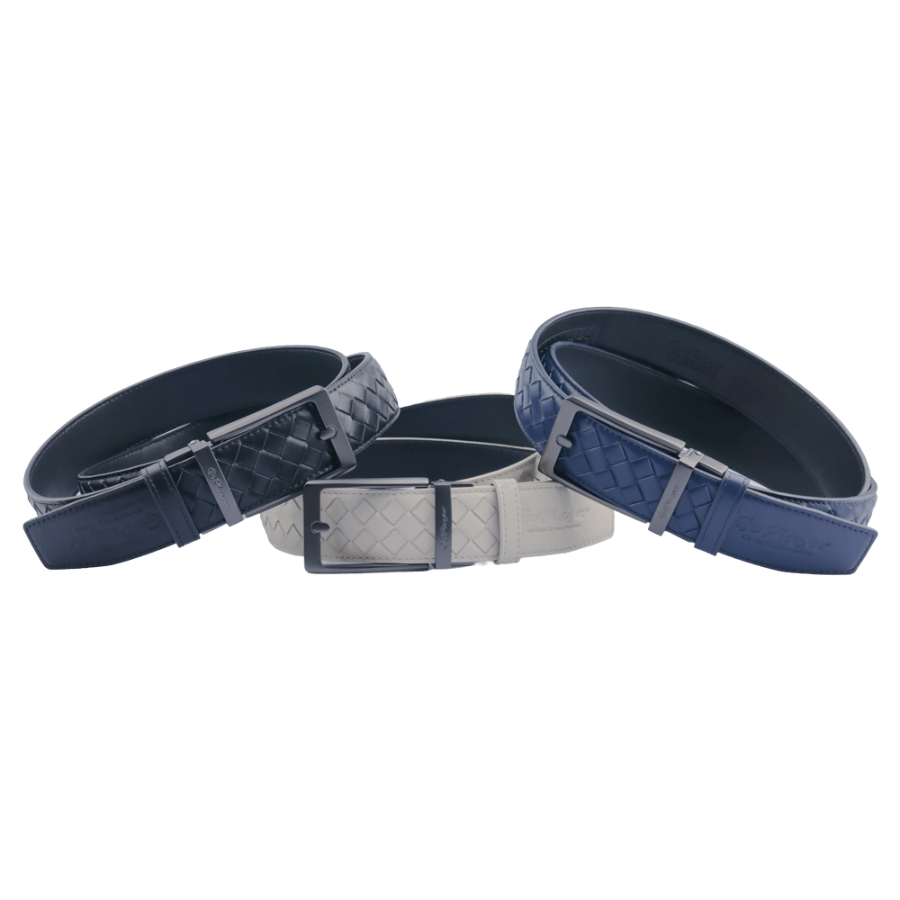 GoPlayer woven calfskin belt (off-white)