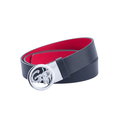 GoPlayer Women's Turnable Double-Sided Belt (Black and Red)