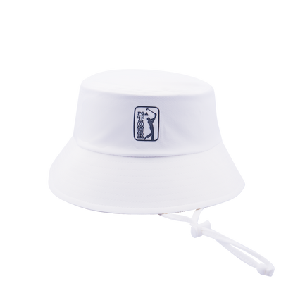 PGA TOUR Adjustable Golf Bucket Hat (White)