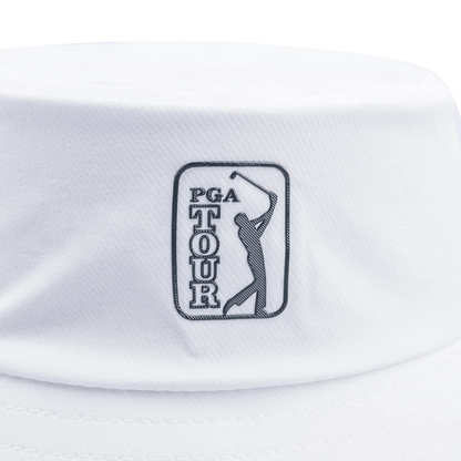 PGA TOUR Adjustable Golf Bucket Hat (White)