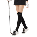 BLKTEE女磨毛膝上長筒襪(黑)
