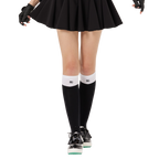 BLKTEE女及膝長筒襪(黑)