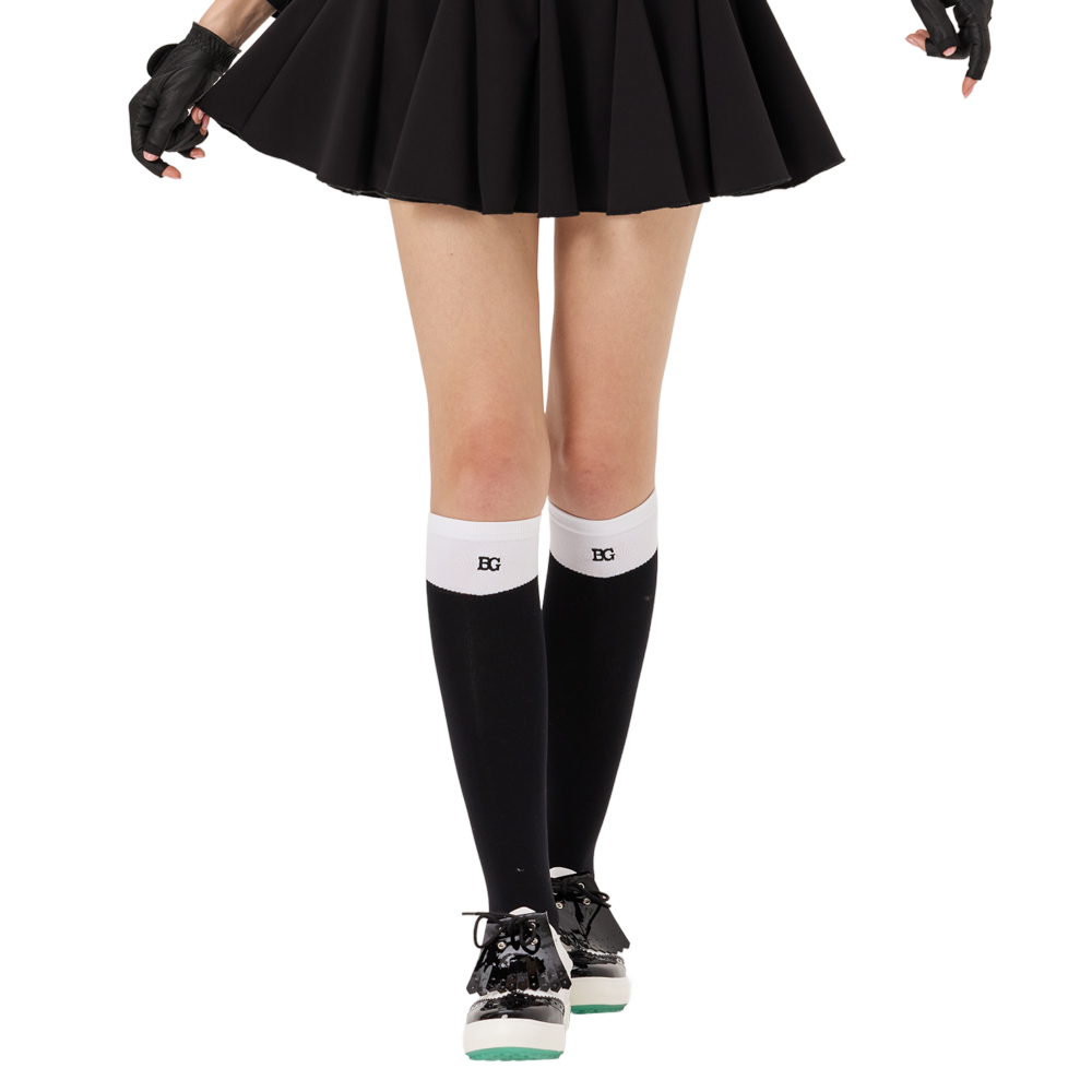 BLKTEE女及膝長筒襪(黑)