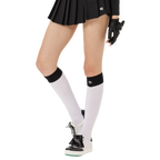 BLKTEE女及膝長筒襪(白)