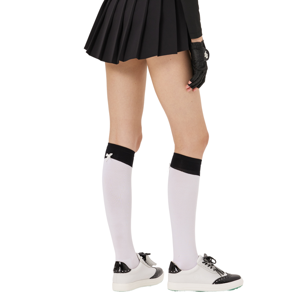 BLKTEE女及膝長筒襪(白)