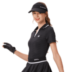 BLKTEE女V領短袖(黑色)