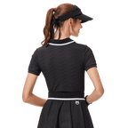 BLKTEE女V領短袖(黑色)