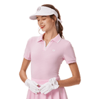 BLKTEE女V領短袖(粉紅)