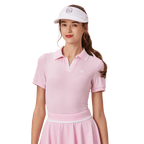 BLKTEE女V領短袖(粉紅)