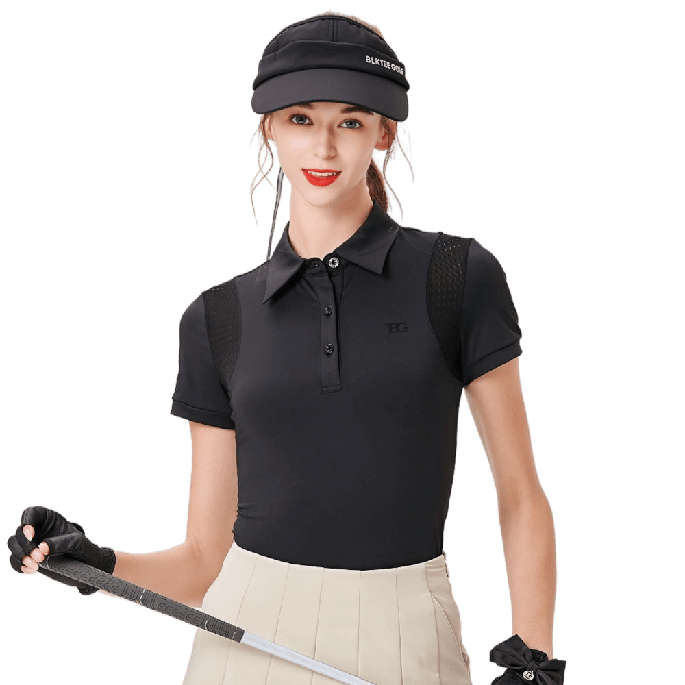 BLKTEE女絲光透氣短袖(黑色)