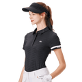 BLKTEE Women's Lapel Ice Short Sleeve (Black) 