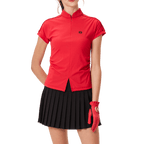 BLKTEE女對開襟造型短袖(紅色)