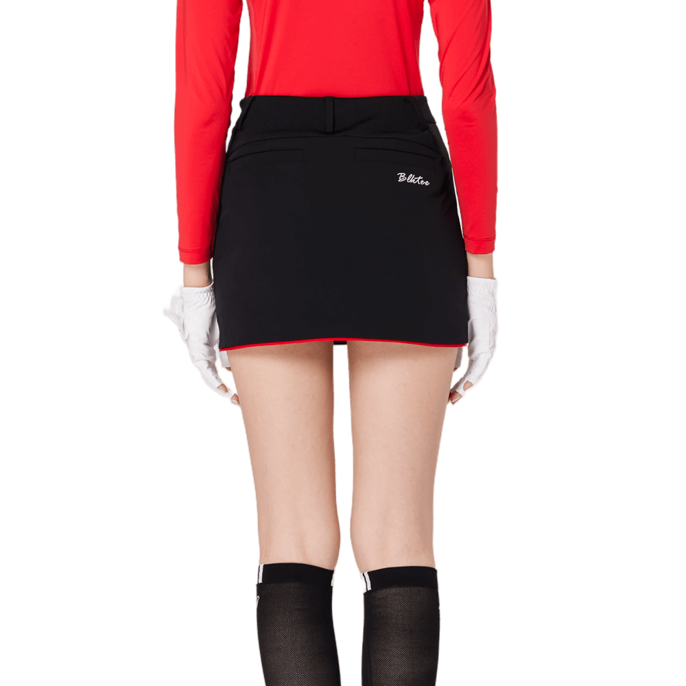 Skirt Mini Berwarna Golf BLKTEE Wanita (Hitam)