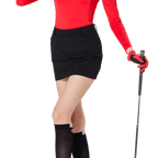 Skirt Mini Berwarna Golf BLKTEE Wanita (Hitam)