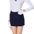 BLKTEE女高爾夫撞色短裙(寶藍)