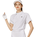 休閑長版寬鬆女短袖上衣(白色)