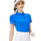 BLKTEE螺紋袖口絲光女短袖上衣(彩蘭)